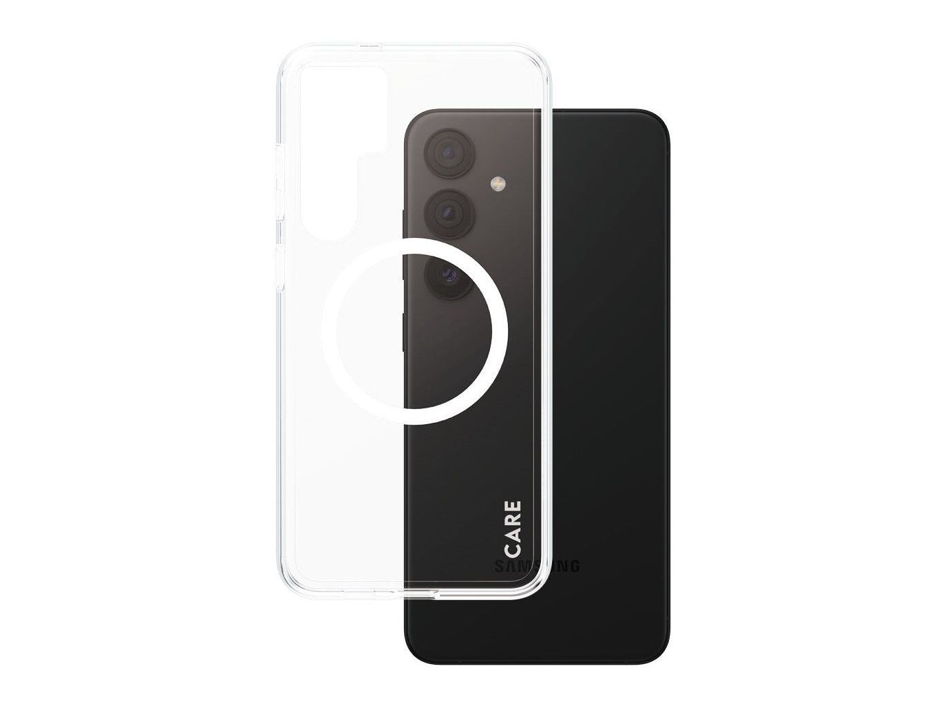 PanzerGlass - CARE Urban Combat Case Transparent w. White Qi Compatible Samsung Galaxy S24+