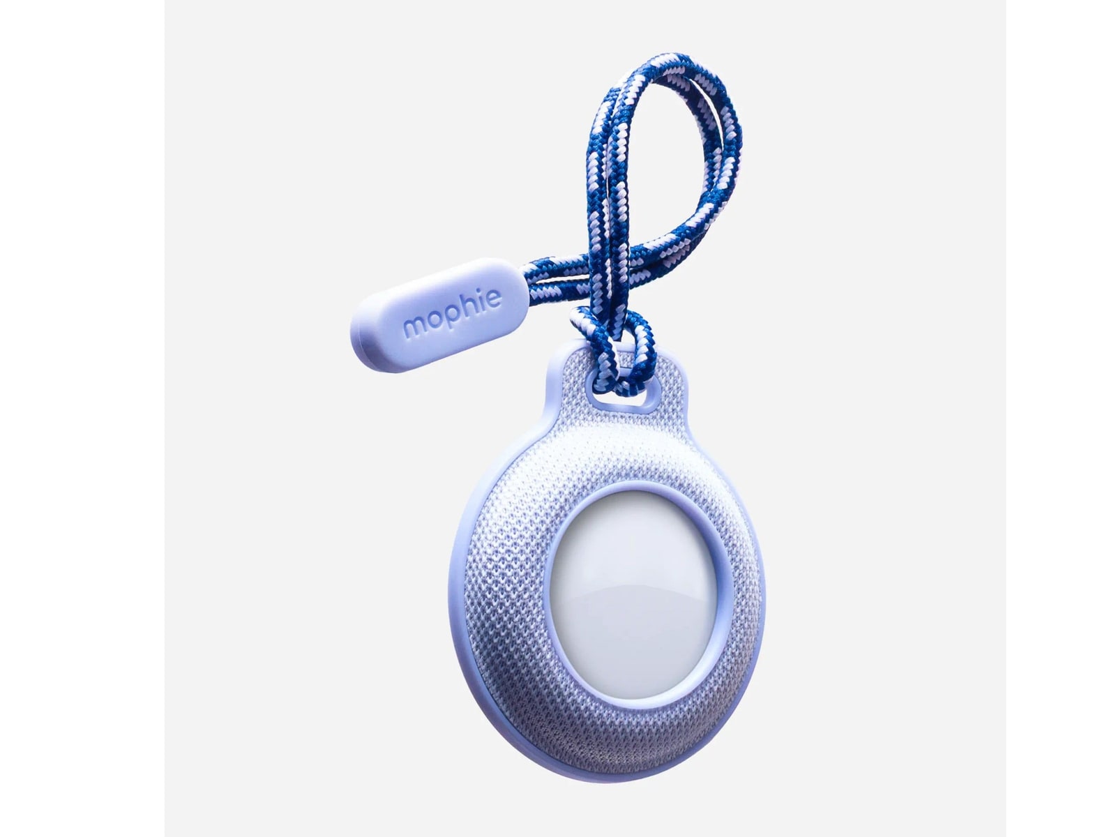 mophie - Knit AirTag Case with Loop Attach - Blue Aura