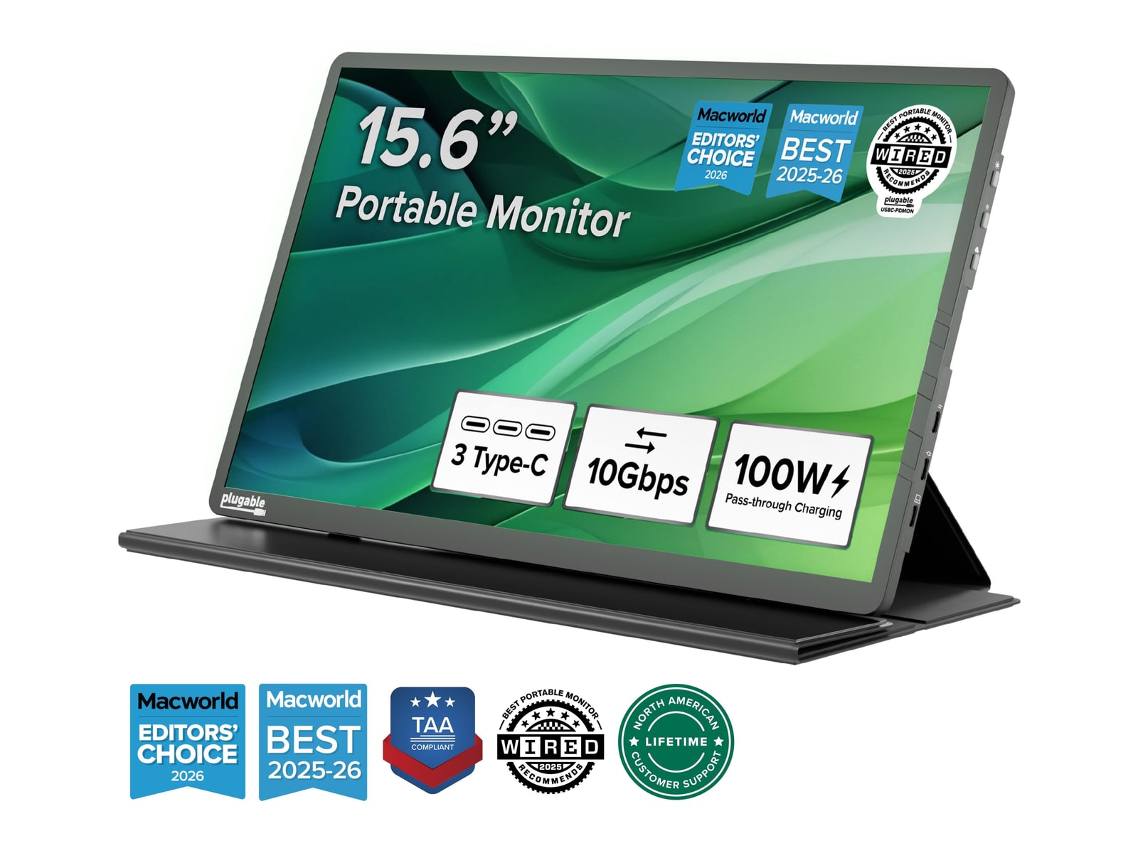 Plugable - USB-C Portable Monitor Portable Monitors