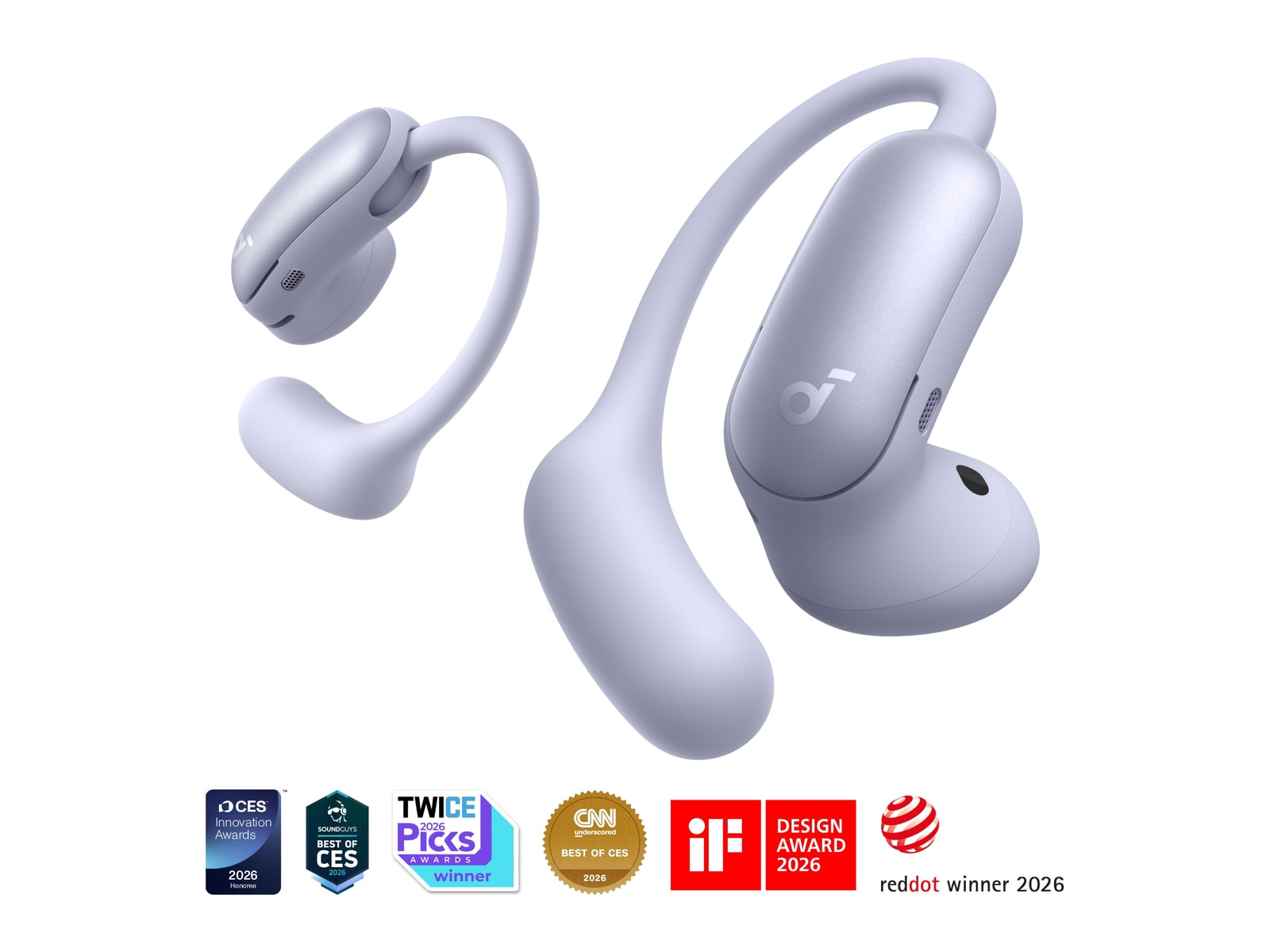 Soundcore - AeroFit 2 Pro Bluetooth True Wireless Earbuds - Matte Purple
