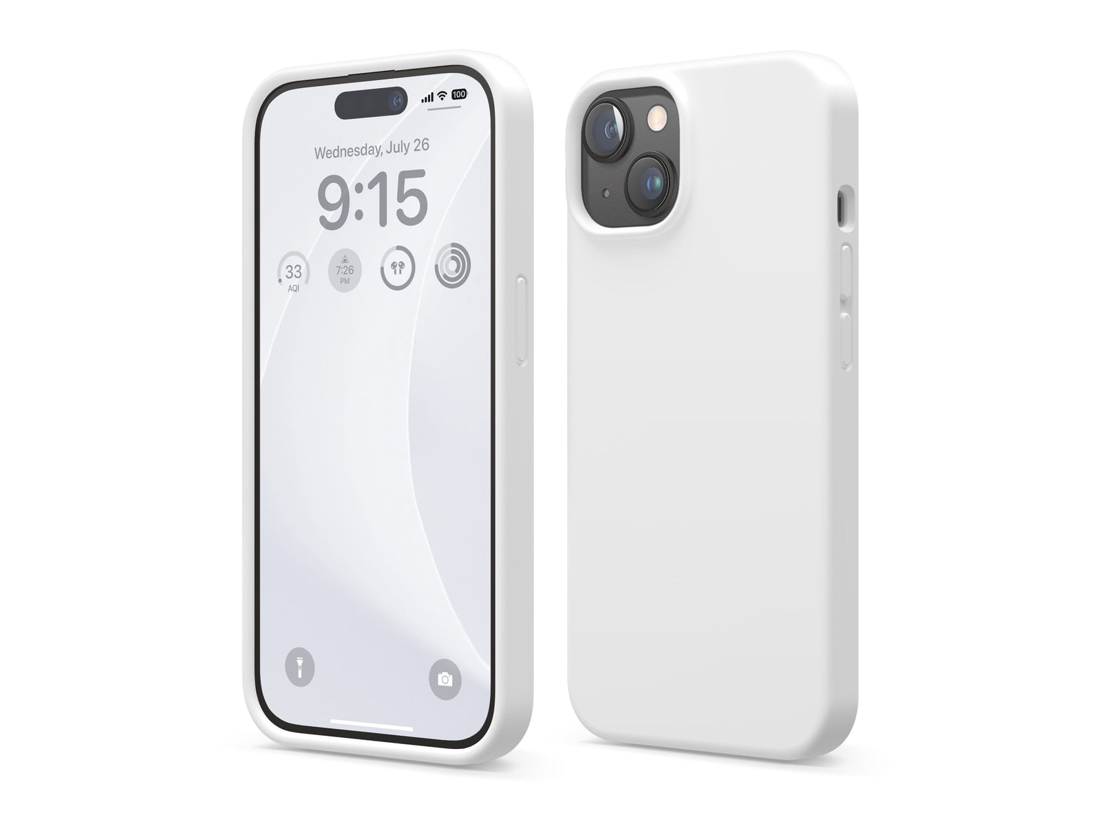 elago - Premium Silicone Case - iPhone 15 - White