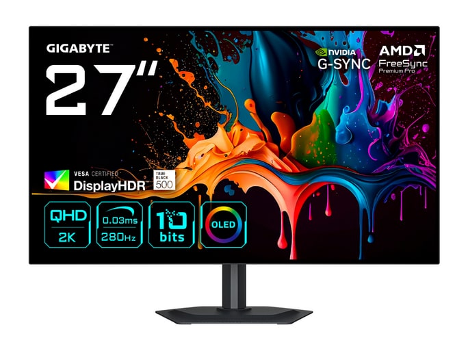 Gigabyte - 27" MO27Q28G QHD 280Hz Gaming Monitors