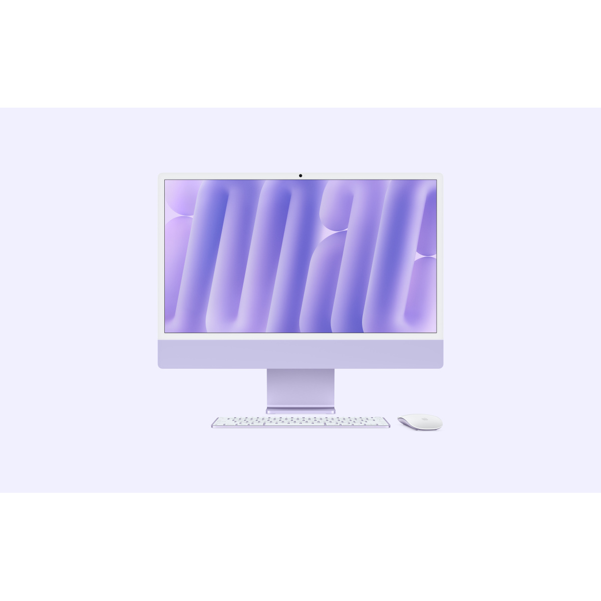 Apple - iMac 24" All-in-One Desktop - M4 chip - 10-core CPU - 10-core GPU - 16GB Memory - 256GB SSD - Standard glass - Purple
