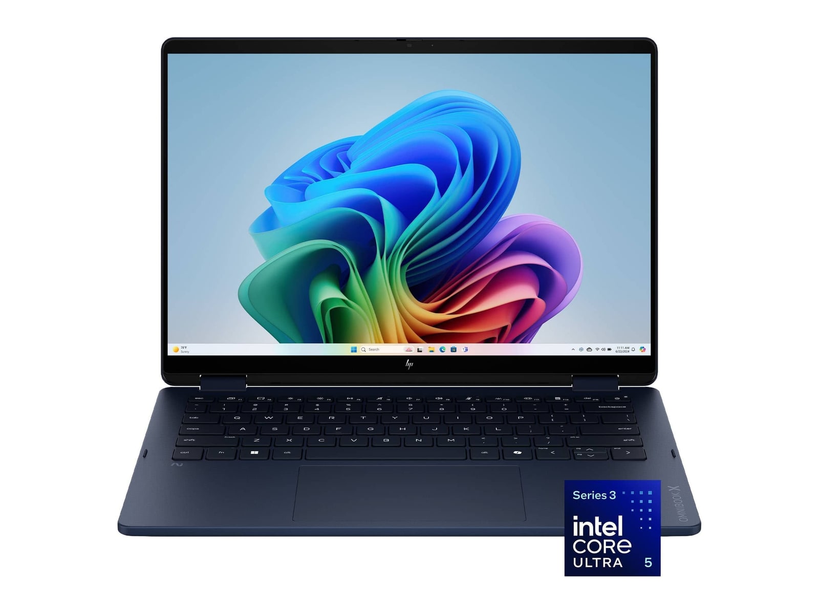 HP - OmniBook X Flip 14-KP0013DX 14" - Intel Core Ultra 5 322 chip - 16GB Memory - 512GB SSD - Atmospheric Blue