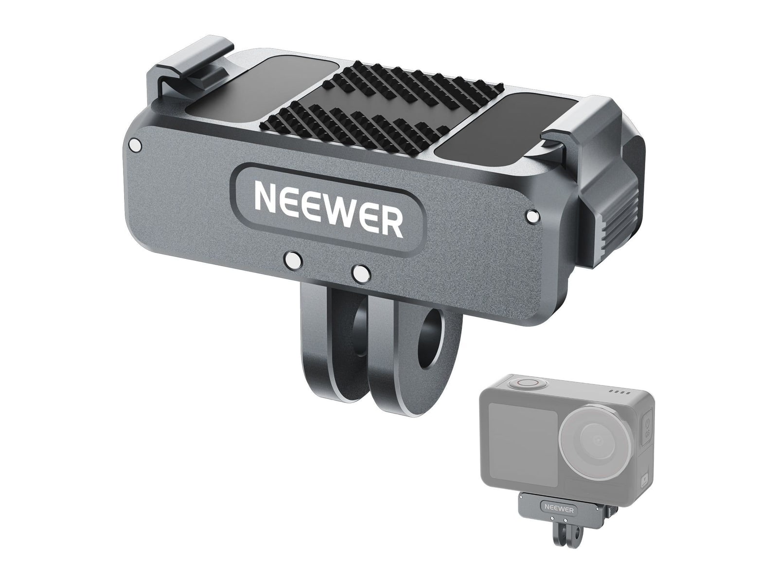 Neewer - AC011 Quick Release Magnetic Mount For DJI Osmo 360 Action 5 Pro/4/3 Camera Accessories - Gray
