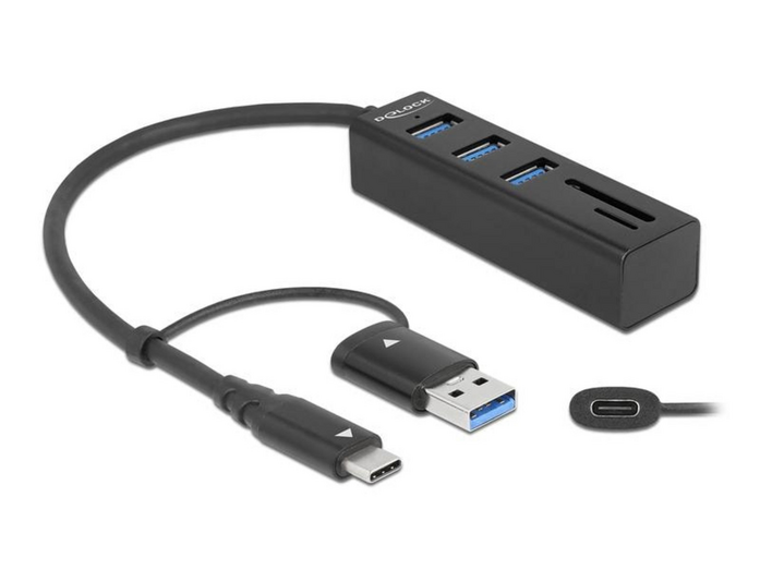 Delock - 63859 USB Hubs - Black