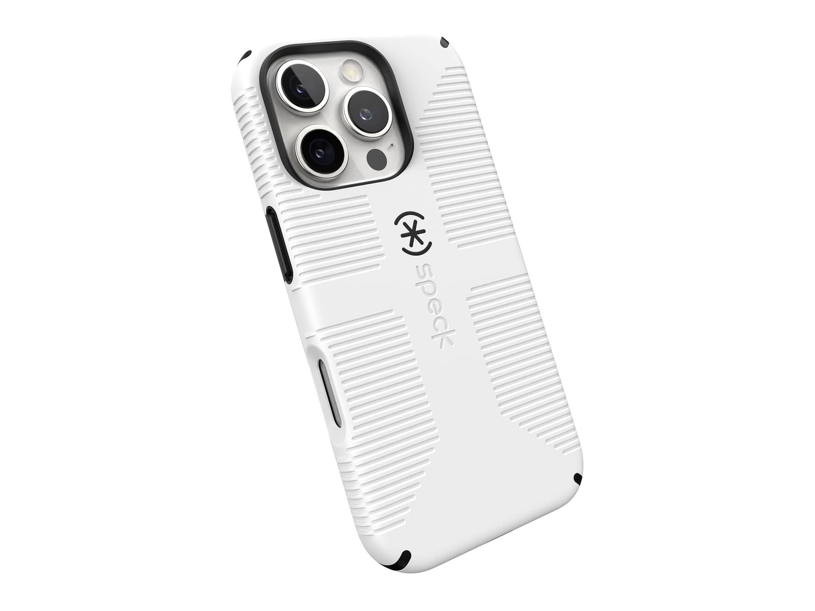 Speck - CandyShell Grip MagSafe - iPhone 16 Pro - White/Black
