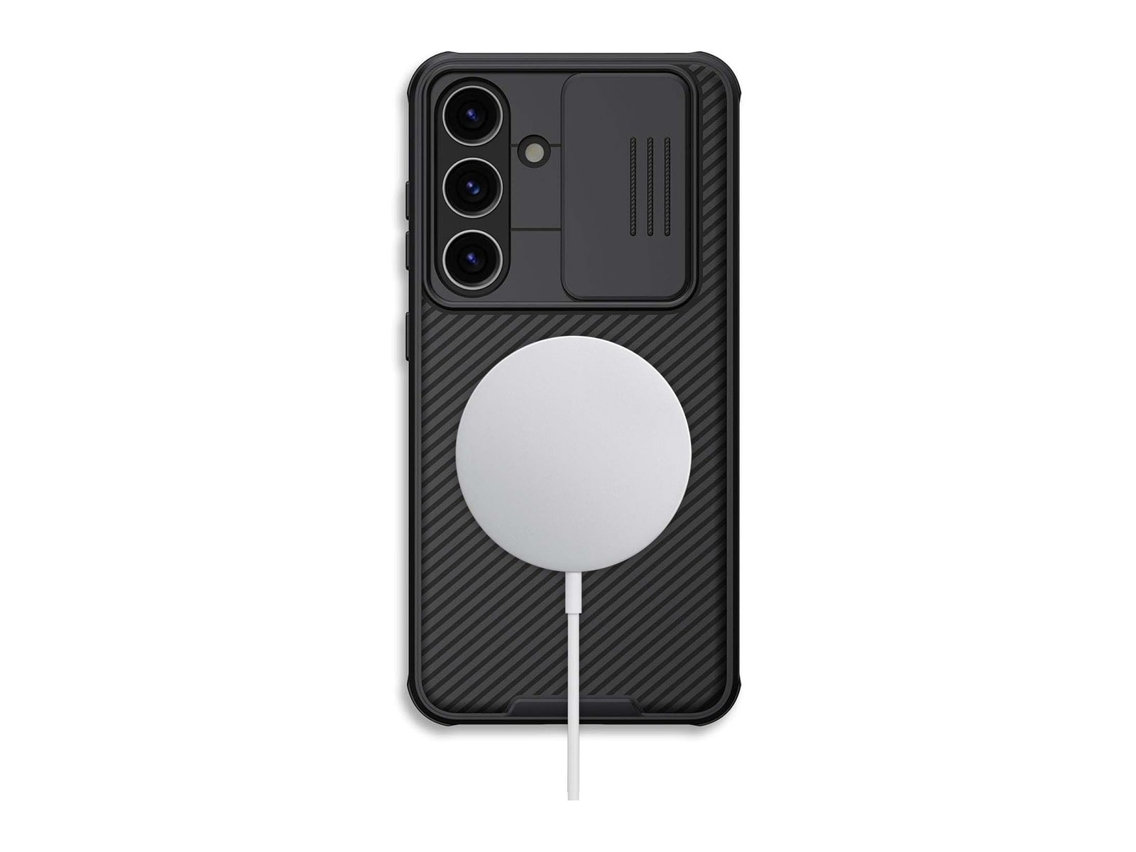 Nillkin - MagSafe Compatible CamShield Pro Case - Galaxy S24 - Classical Black