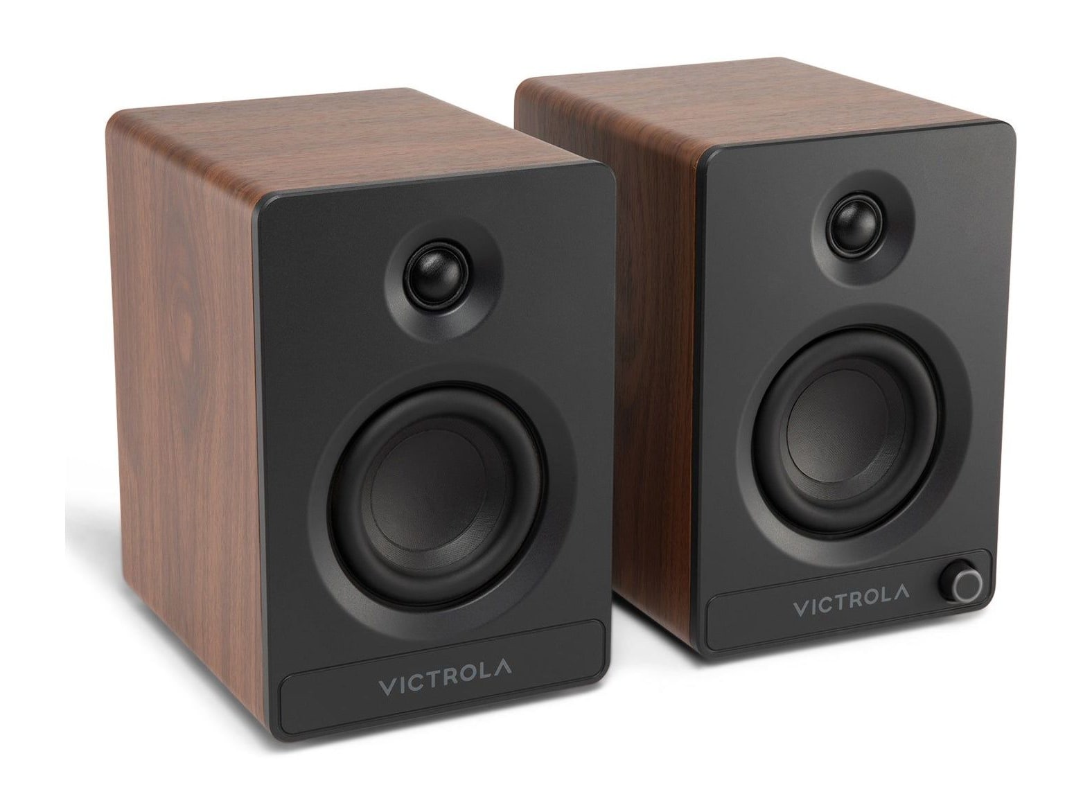 Victrola - Tempo Bluetooth Speakers - Walnut
