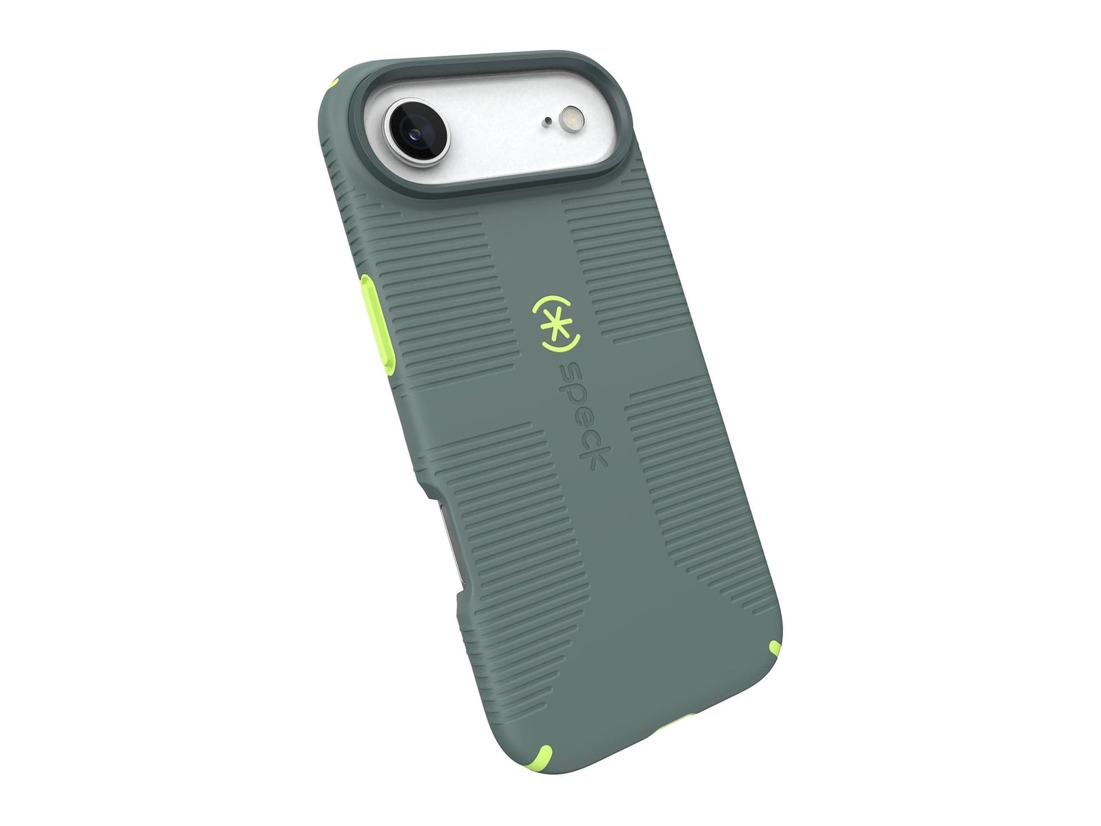 Speck - CandyShell Grip MagSafe - iPhone Air - Neo Drab/Glow Green