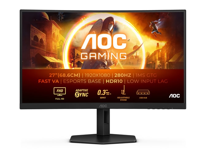 AOC - 27" C27G4ZXU Full HD 280Hz Gaming Monitors (EU)
