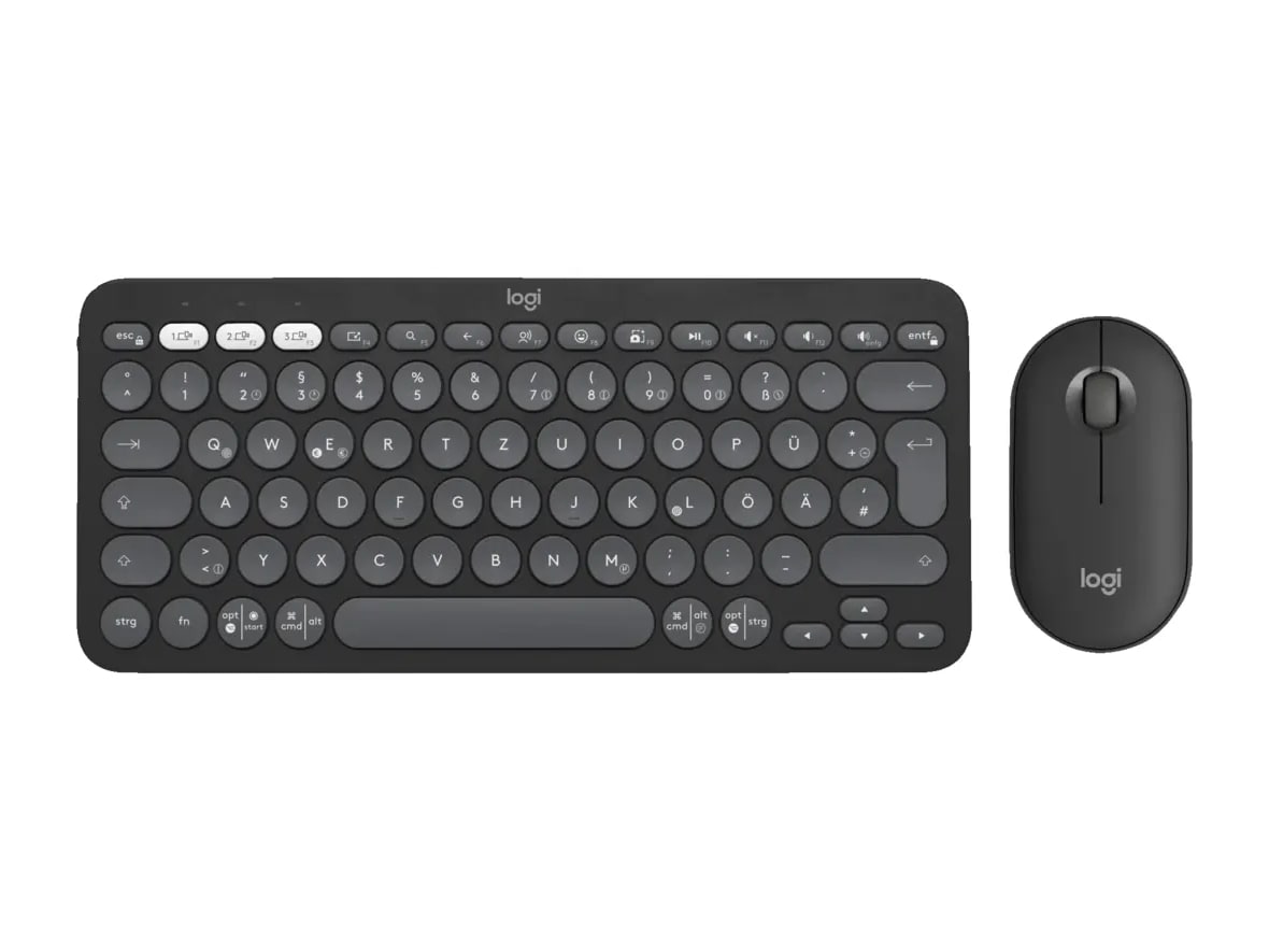 Logitech - Pebble 2 Combo Wireless Keyboards - Gray (UK)