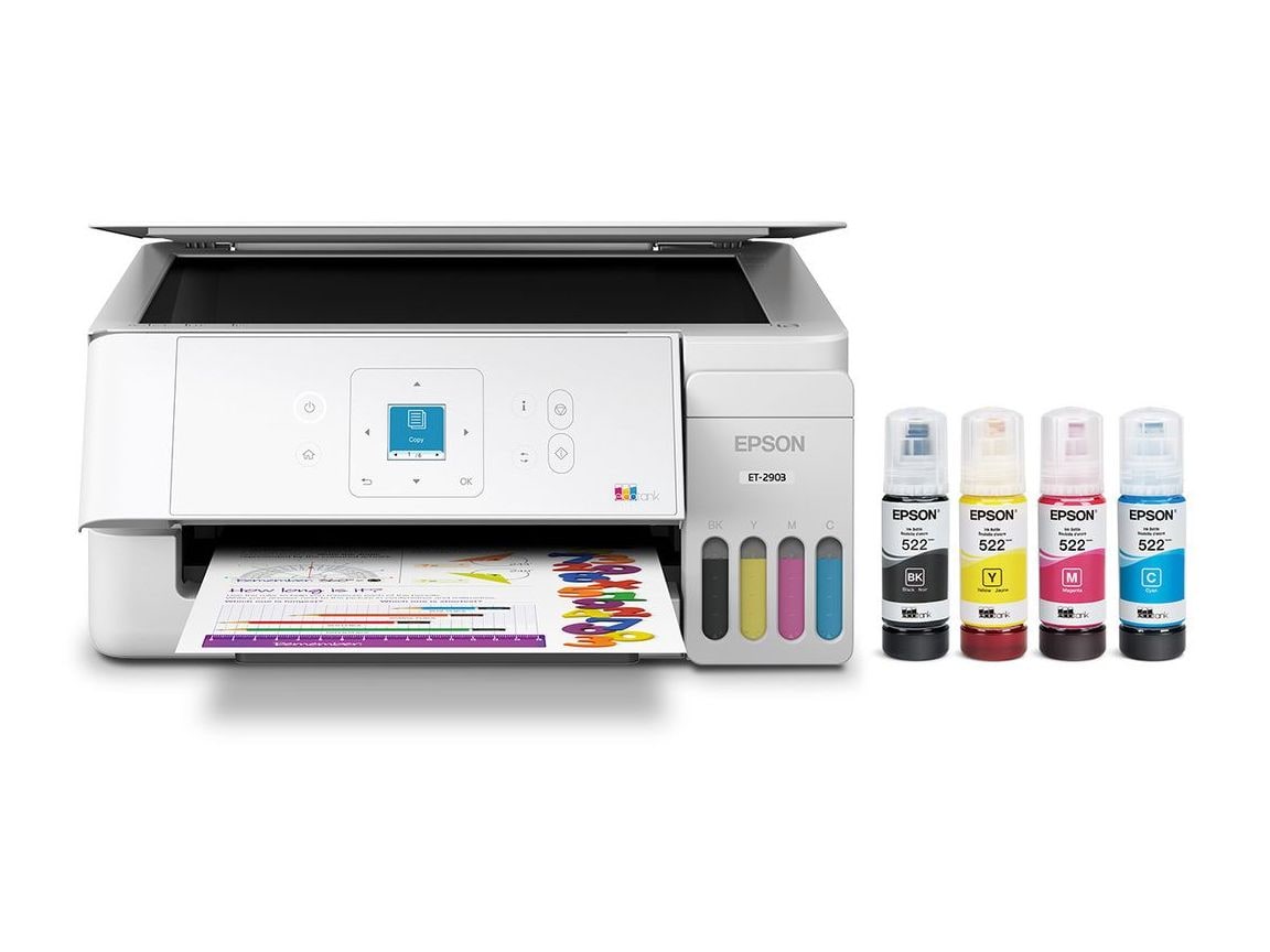 Epson - EcoTank ET-2903 Wi-Fi Printers - White