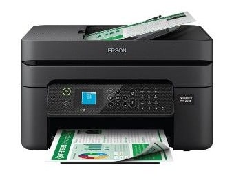Epson - WorkForce WF-2930 Wireless All-in-One Printer Wi-Fi, USB Printers - Black
