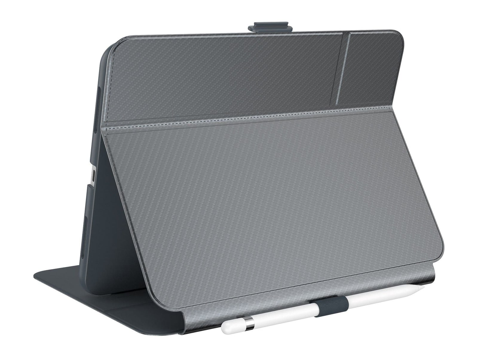 Speck - StyleFolio Metallic - iPad 10.9-11-inch (2022-2025 - 10th/11th gen A16) - Metallic Charcoal Grey/Charcoal Grey