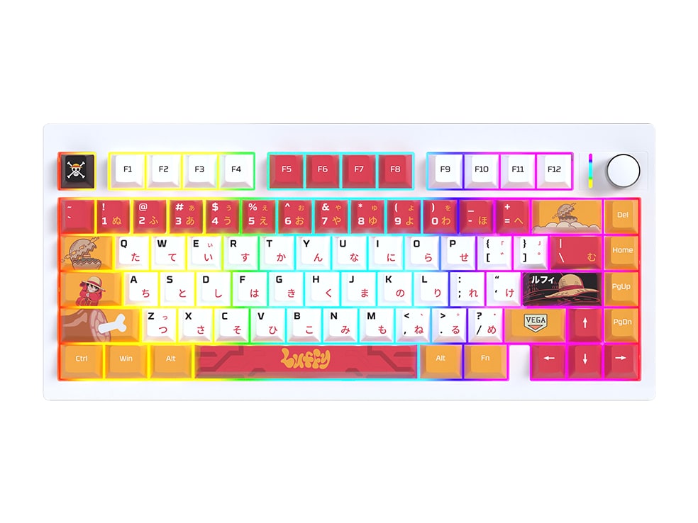 Fantech - MAXFIT8 One Piece Edition Luffy Soft Linear Mechanical Keyboards