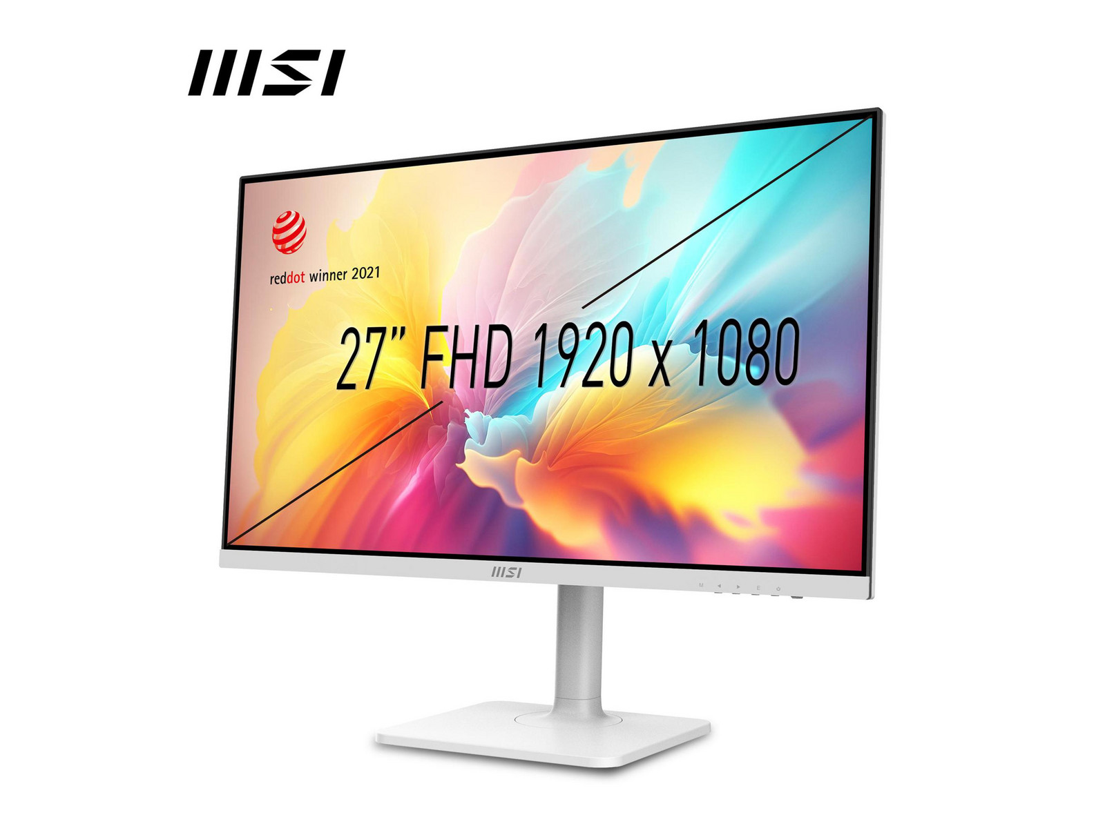 MSI - 27" MODERN MD272XPWDE Full HD 100Hz Professional Monitors - White
