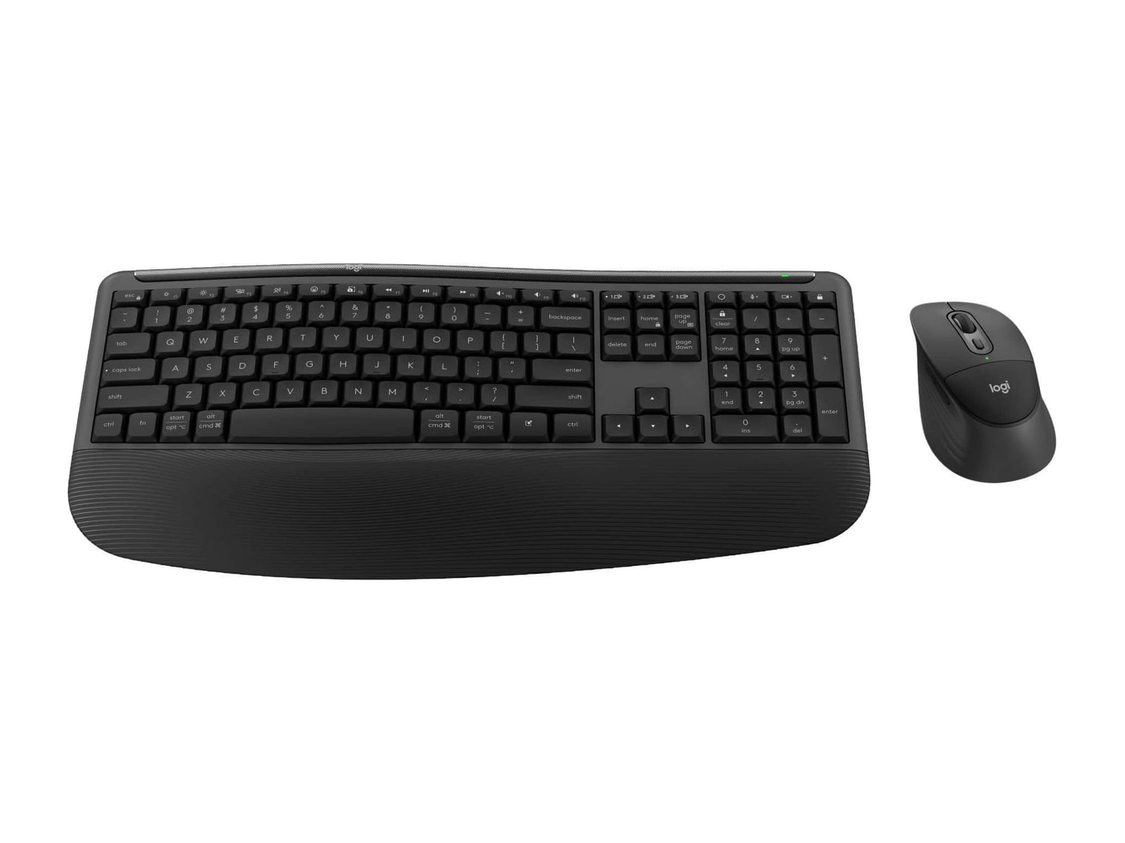 Logitech - Signature Comfort Plus Combo MK880 Wireless Keyboards - Black
