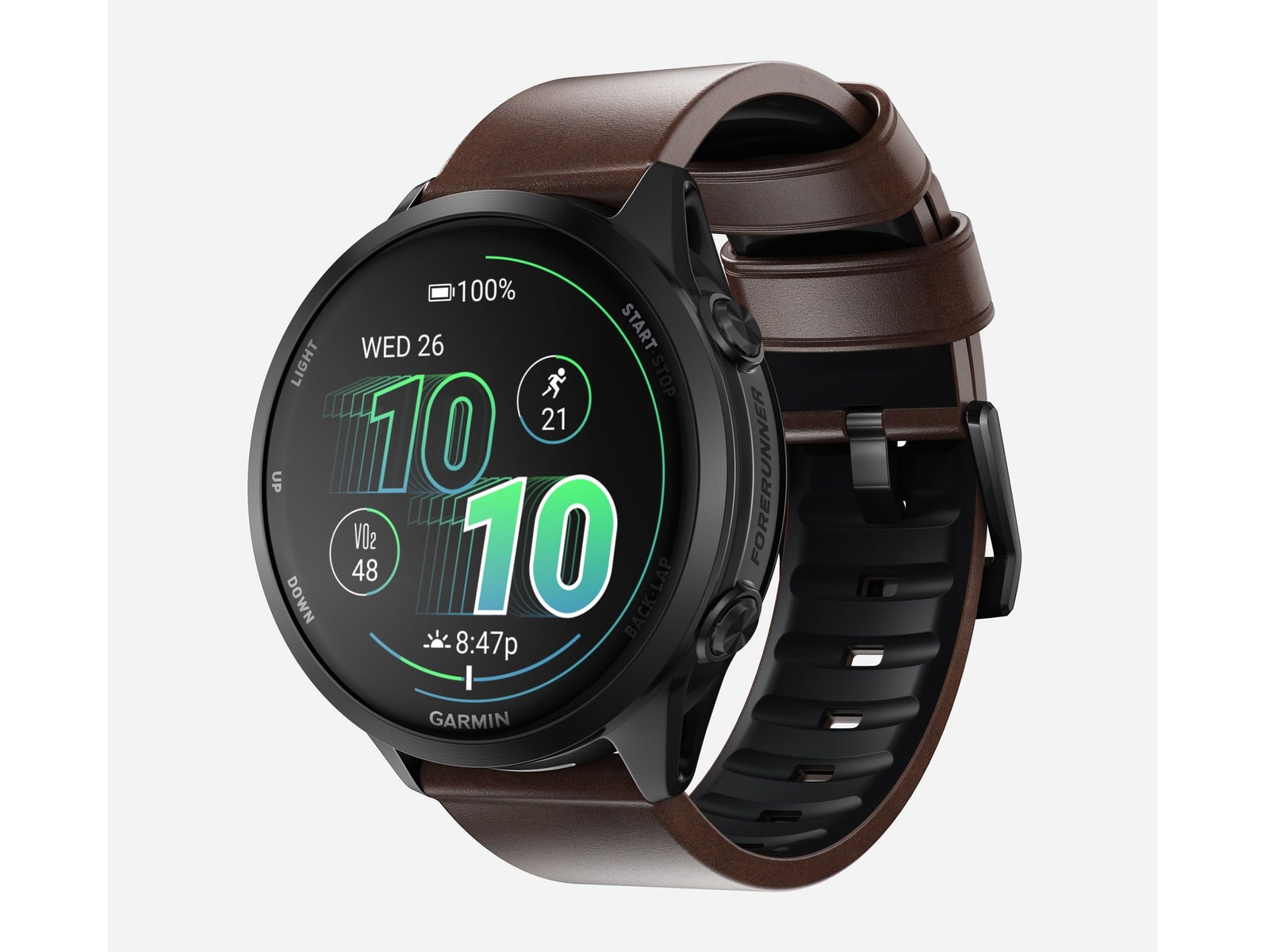 Nomad - Active Band Pro - 22mm Quick Release - Brown Horween - Black Hardware