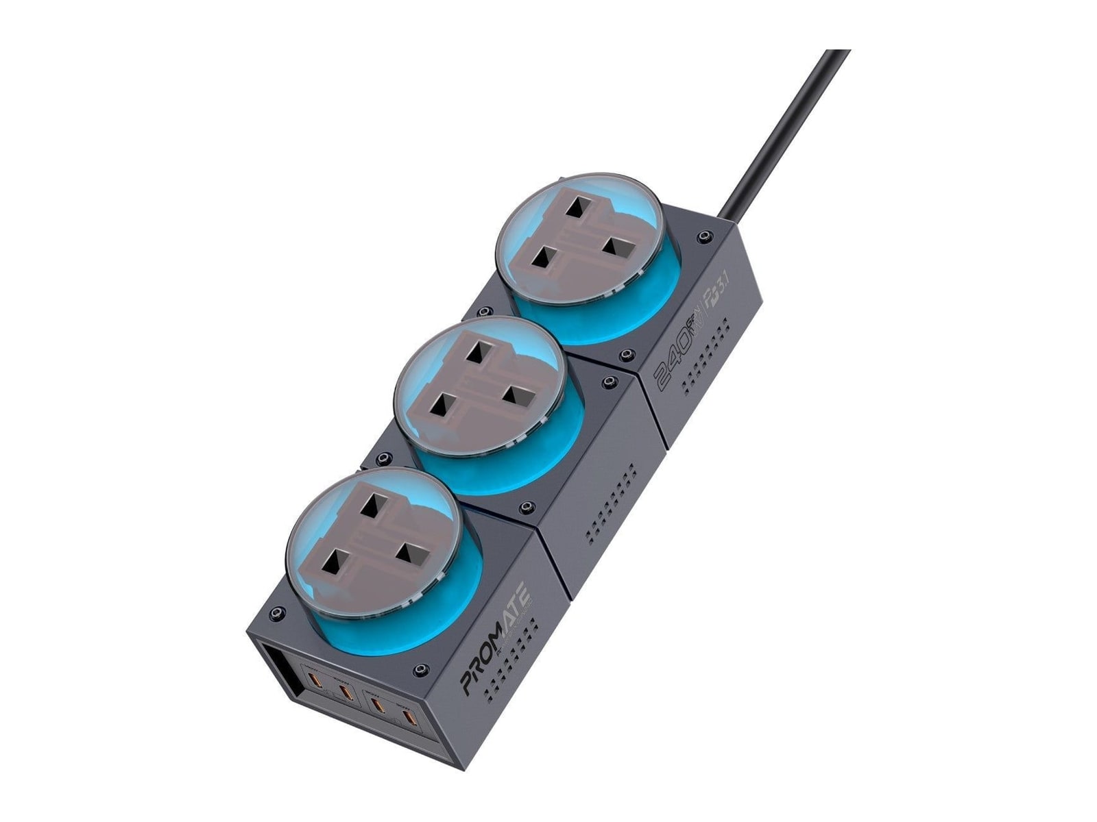 Promate - PowerBrix-GaN240 Wall Chargers