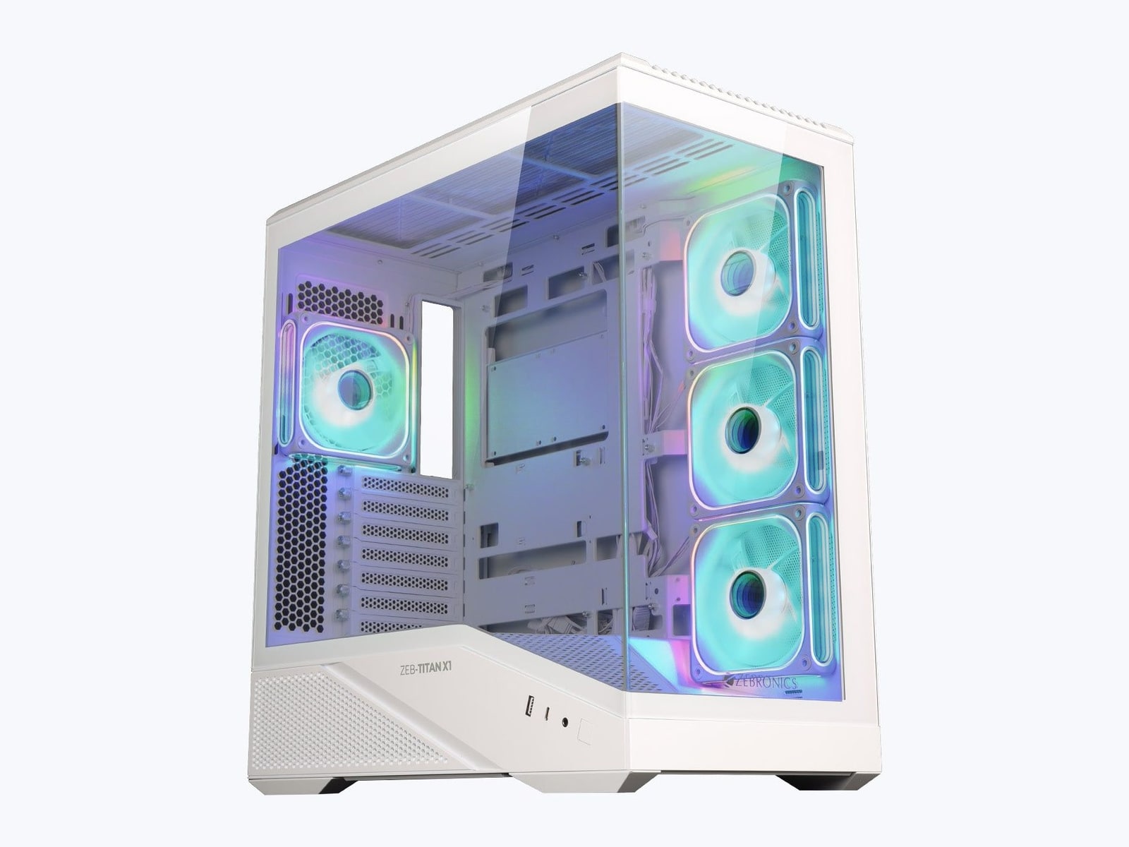 Zebronics - Zeb Titan X1 White Computer Cases