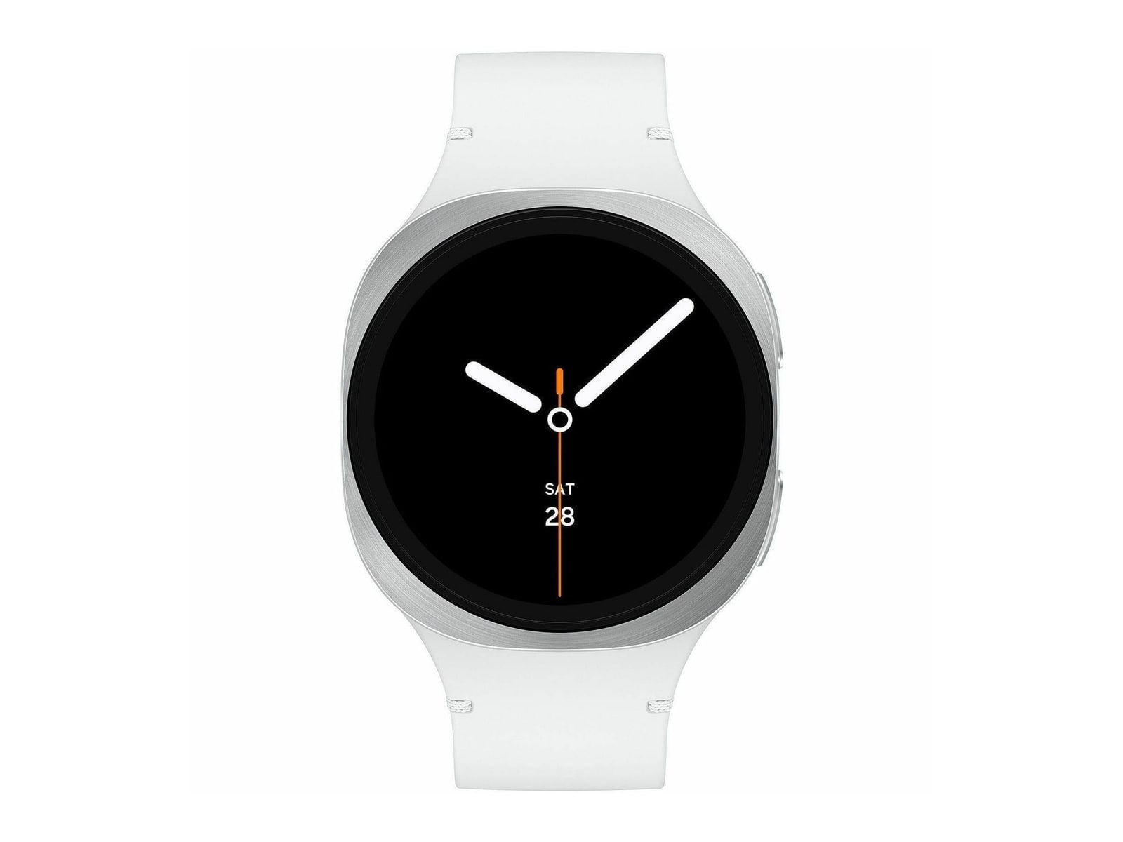 Samsung - Galaxy Watch8 LTE 44mm Sport Band Silver Smart Watches - Silver