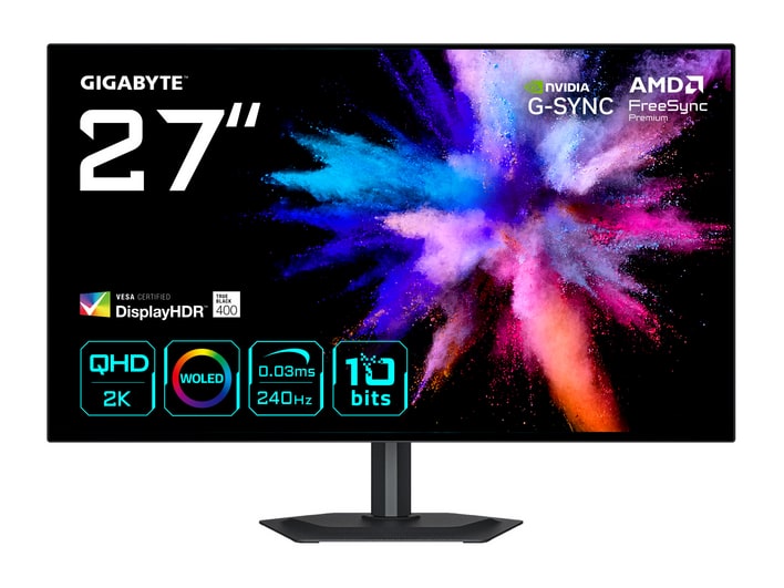 Gigabyte - 27" GO27Q24G QHD 240Hz Gaming Monitors - Black