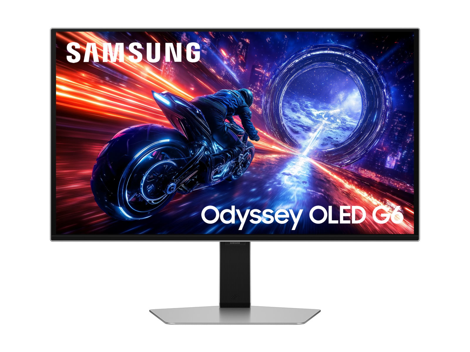 Samsung - 27" Odyssey OLED G6 G60SF QHD 500Hz OLED Monitors - Silver