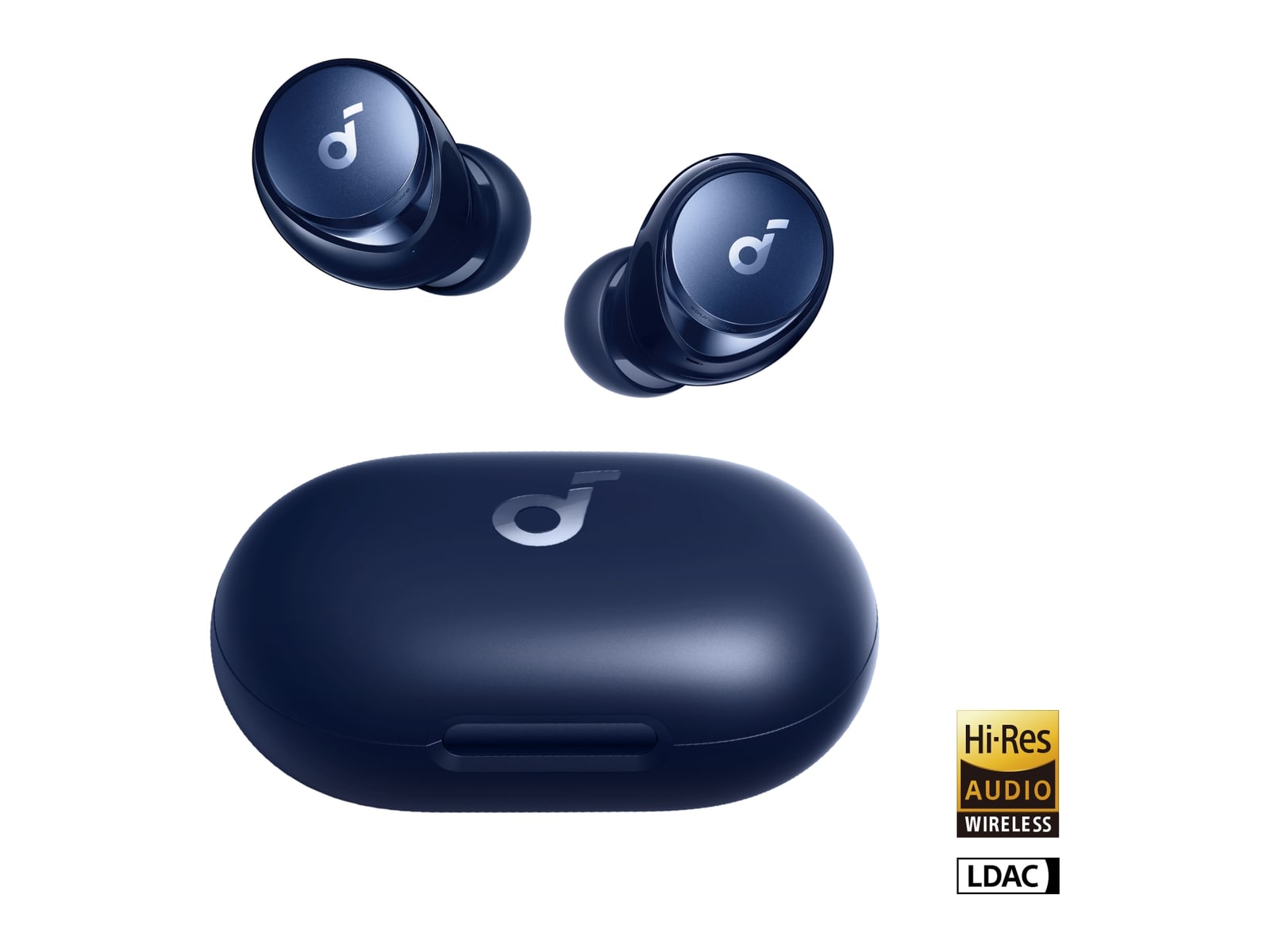 Soundcore - Space A40 Bluetooth True Wireless Earbuds - Navy Blue