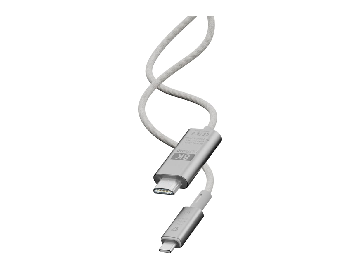 LINQ - PRO USB-C to HDMI 8K 2m Grey HDMI Cables