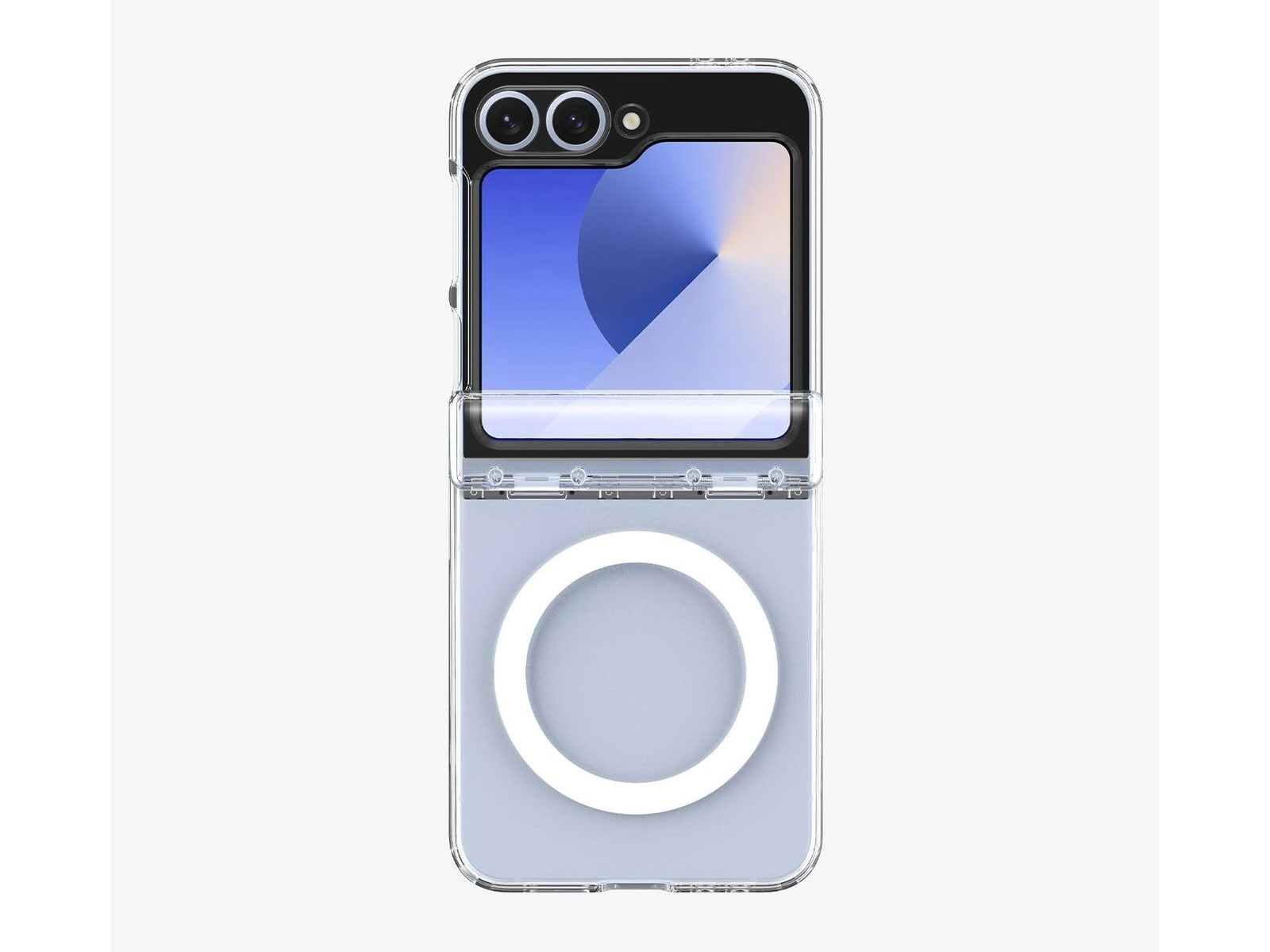 Spigen - Ultra Hybrid Pro (Mag Fit) - Galaxy Z Flip 7 FE - Clear White