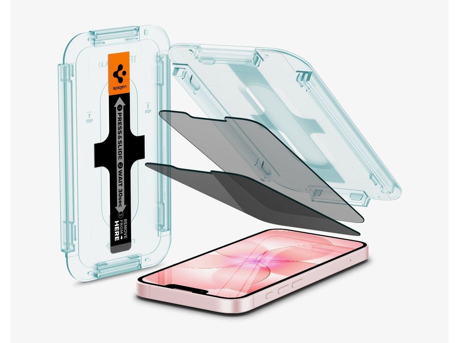 Spigen - GLAS.tR EZ Fit Privacy - iPhone 17e - Privacy