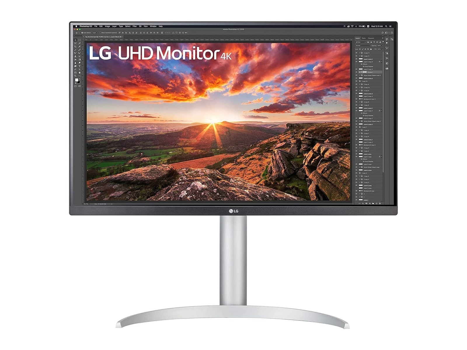 LG - 27" 27UP650-W 4K UHD 4K/5K Monitors