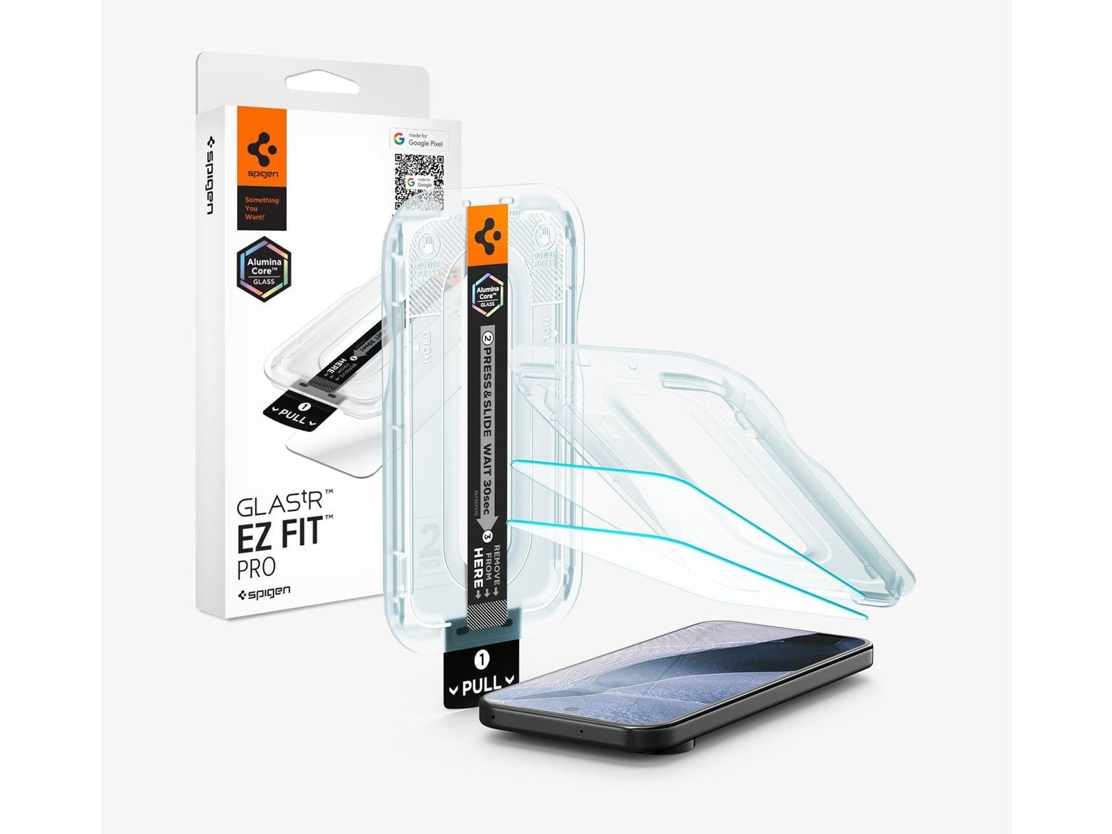 Spigen - GLAS.tR EZ Fit Pro - Pixel 11 Pro XL - Clear