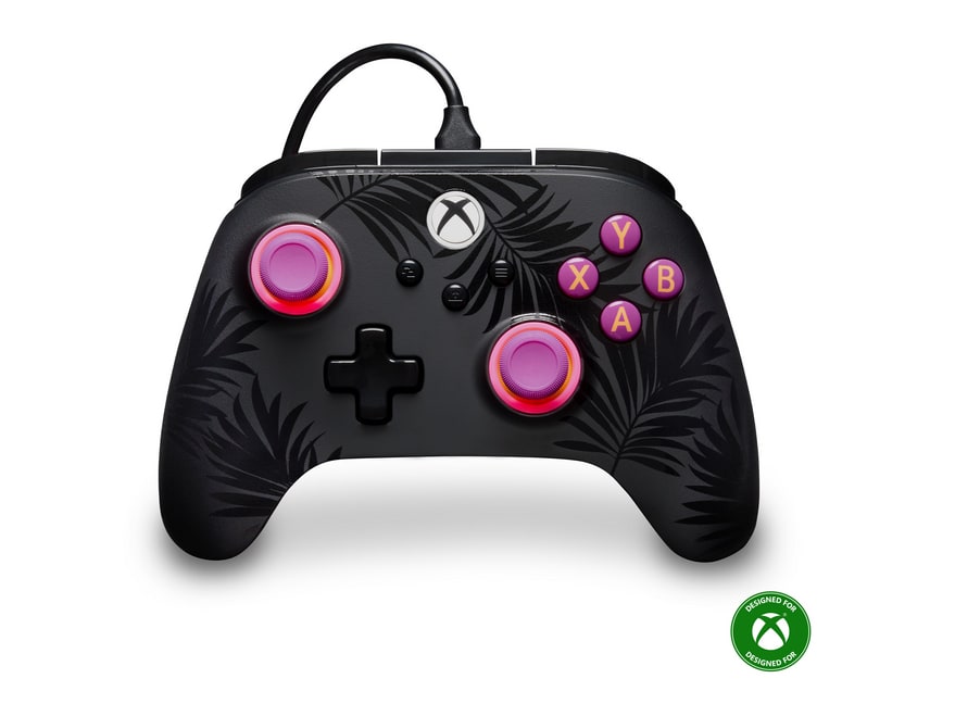 PowerA - Advantage Plus Wired Controller Moonlit Palms - Black