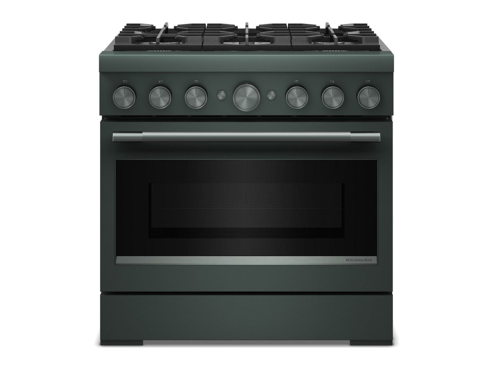 KitchenAid - Commercial-Style Dual Fuel Range with No Preheat Air Fry Mode 36-Inch Wide Juniper Ovens & Ranges