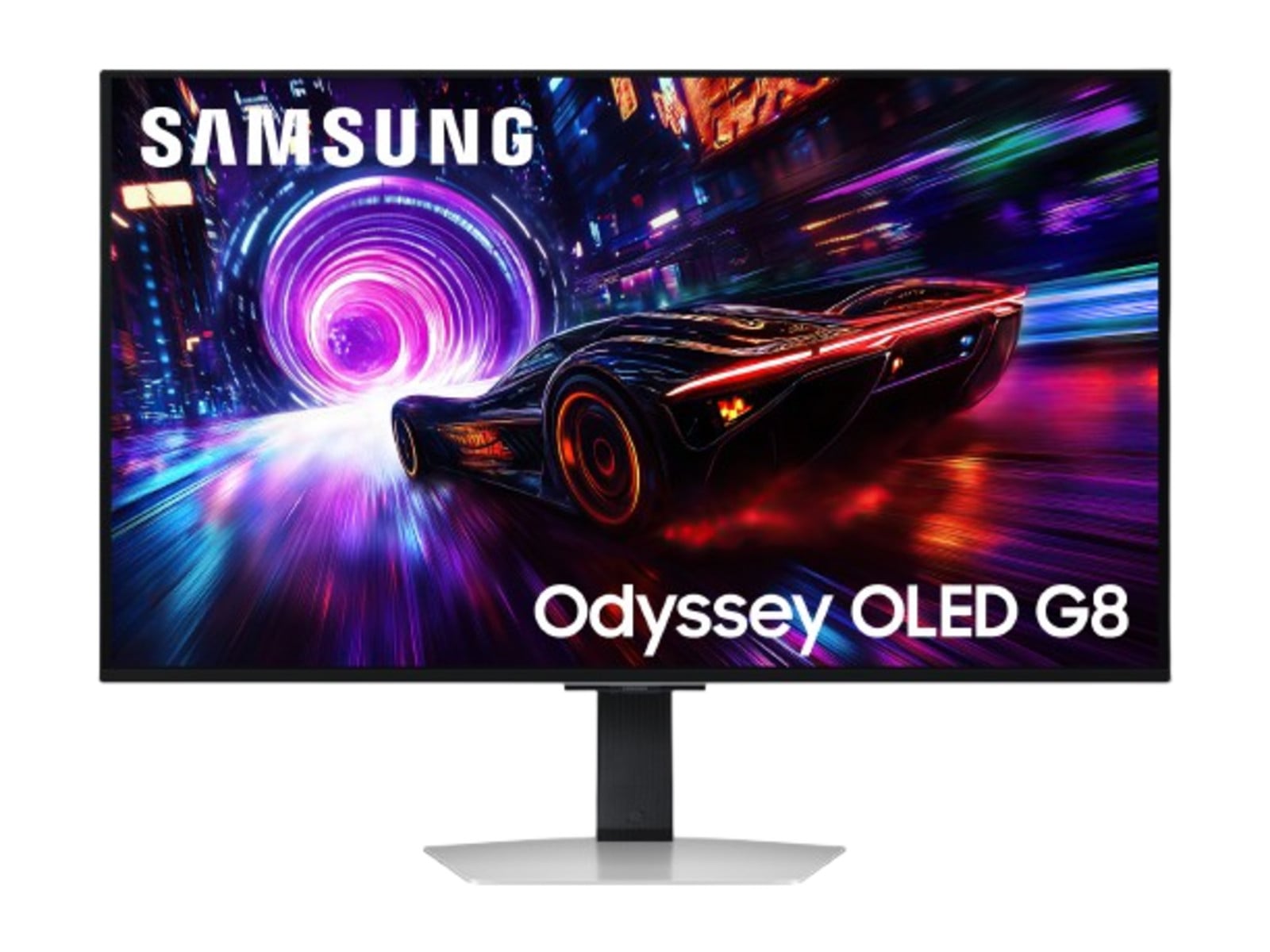 Samsung - 32" Odyssey OLED G8 G81SF 4K UHD 240Hz OLED Monitors - Silver