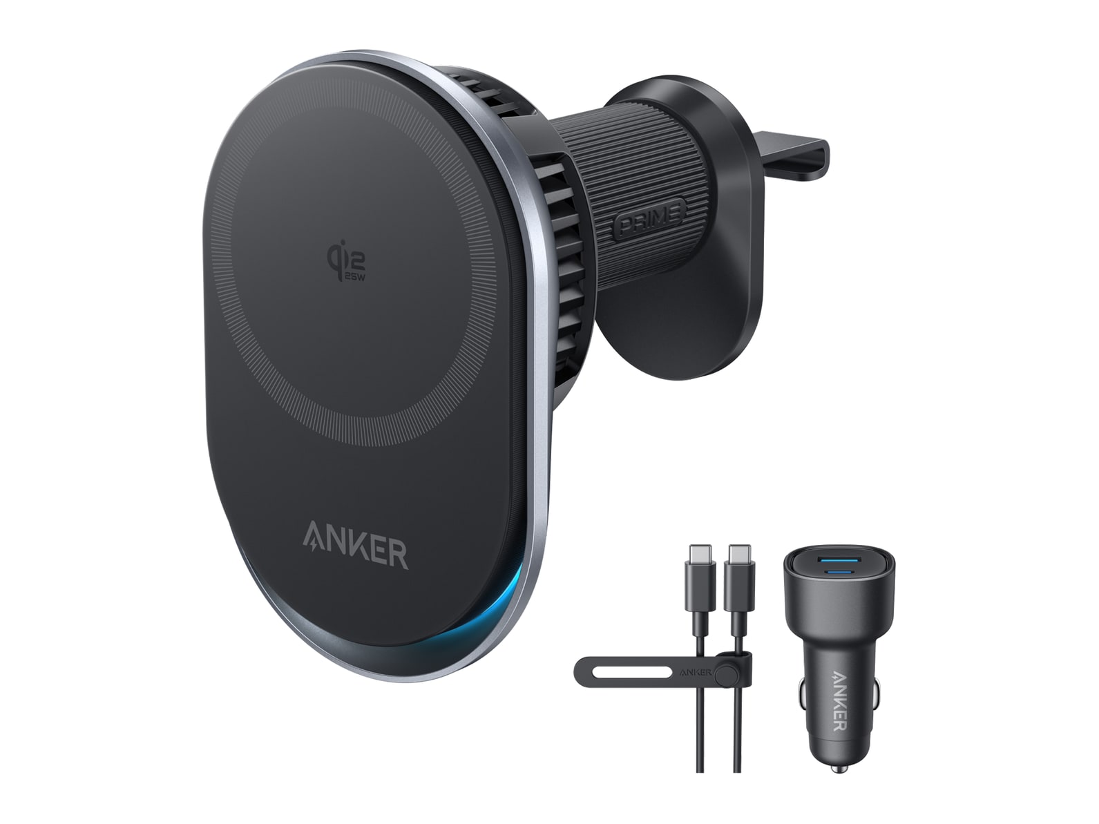 Anker - Prime Wireless Car Charger (MagGo, AirCool, Pad) Car Chargers