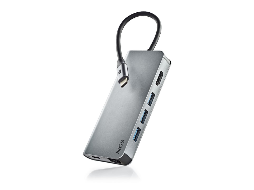 NGS - WONDER DOCK 8 USB Hubs - Silver
