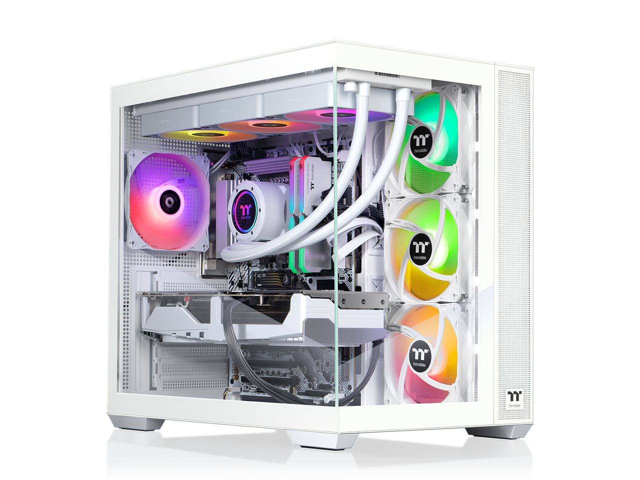 Thermaltake - NE 9897X-V380S - AMD Ryzen 7 9800X3D chip - 32GB Memory - 2TB SSD - White