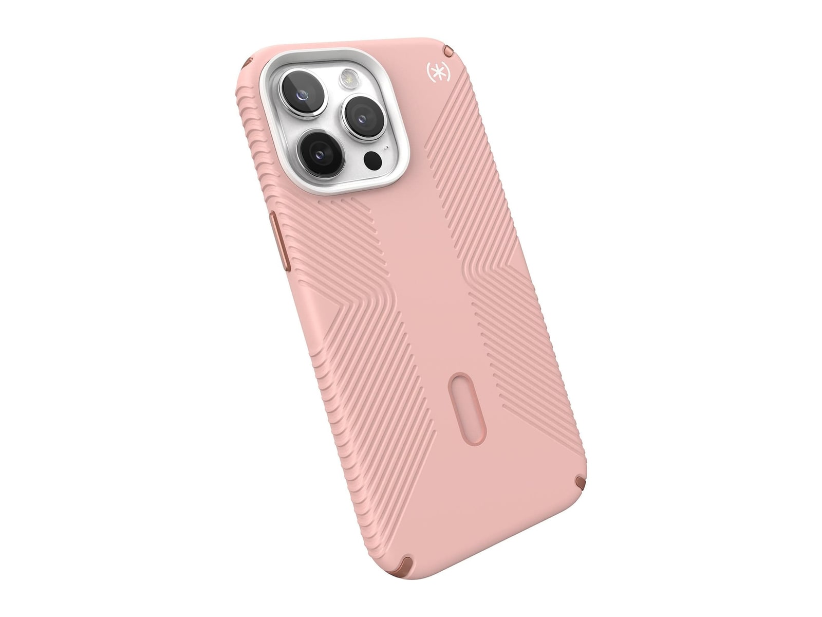 Speck - Presidio2 Grip MagSafe with ClickLock - iPhone 15 Pro Max - Dahlia Pink/Rose Copper