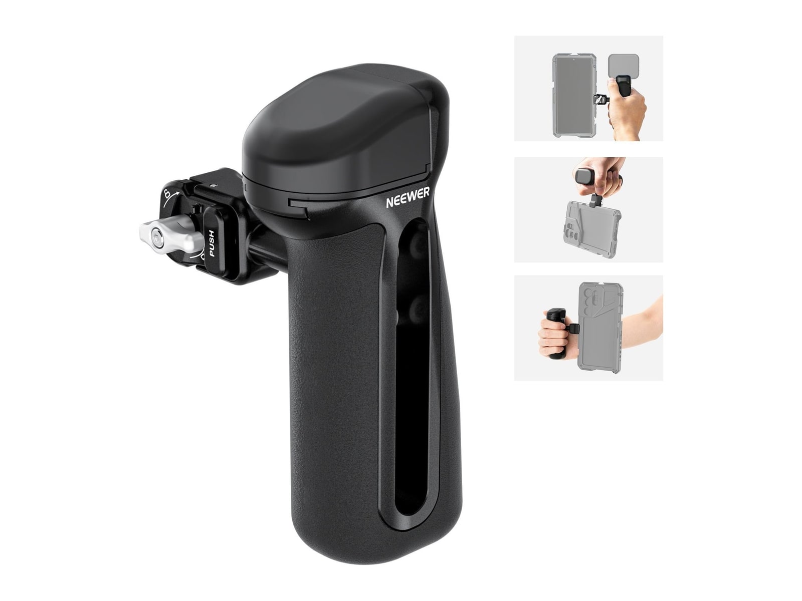 Neewer - PA148/PA148E Quick Release Side Handle Camera Accessories - Black