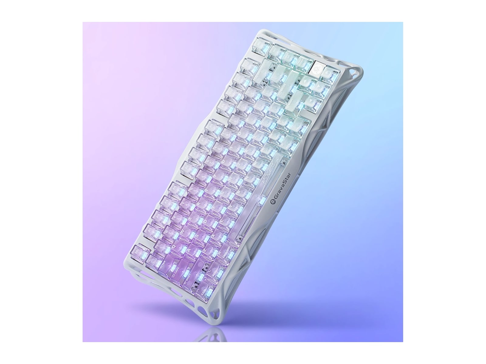 GravaStar - Mercury K1 Lite Mechanical Keyboards - Crystal Aurora