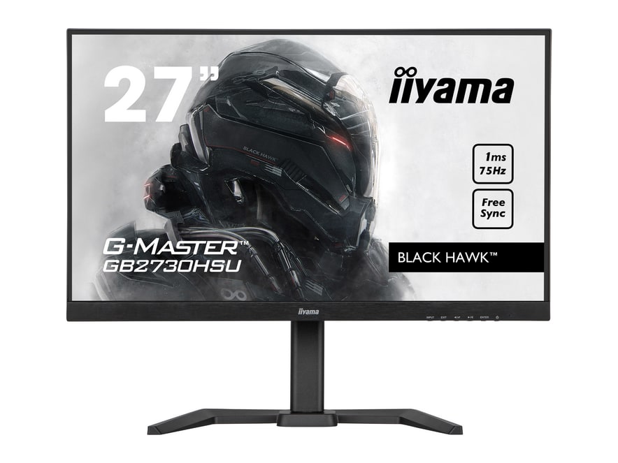 iiyama - 27" G-Master Black Hawk GB2730HSU-B5 Full HD 75Hz Gaming Monitors