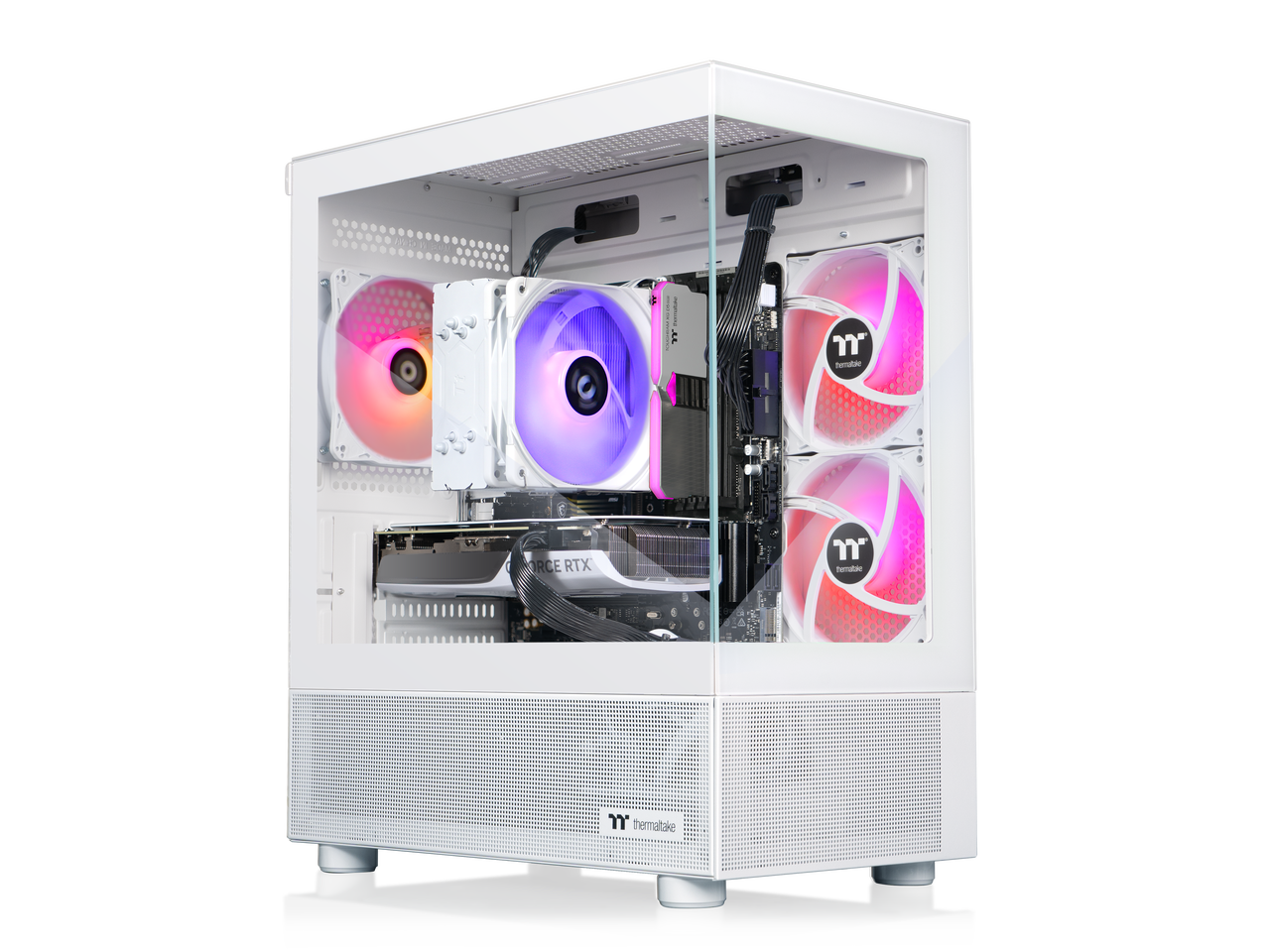 Thermaltake - View 8760S-170 - AMD Ryzen 7 8700F chip - 16GB Memory - 1TB SSD - White