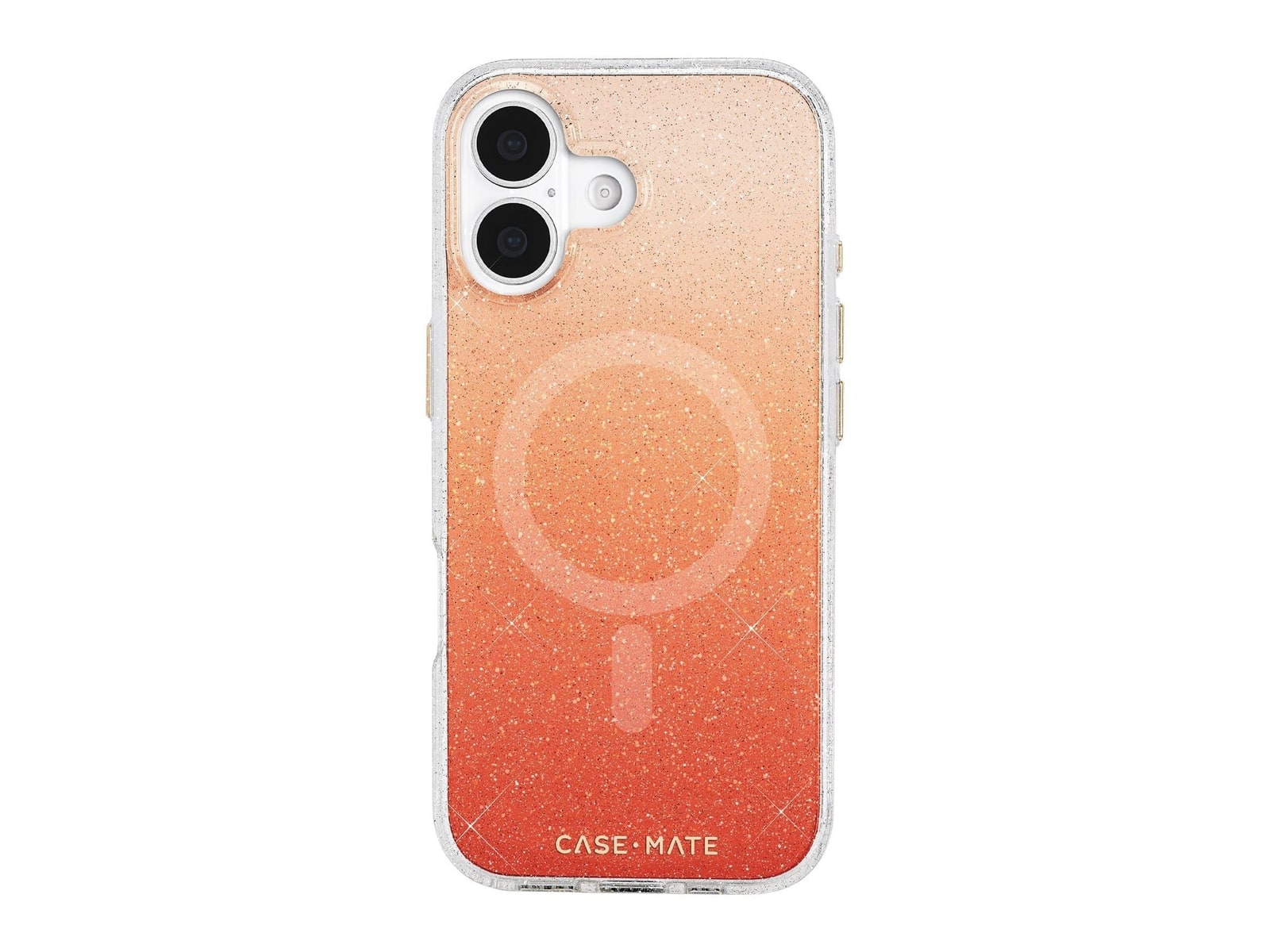 Case-Mate - Sheer Twinkle Orange Ombré MagSafe - iPhone 17