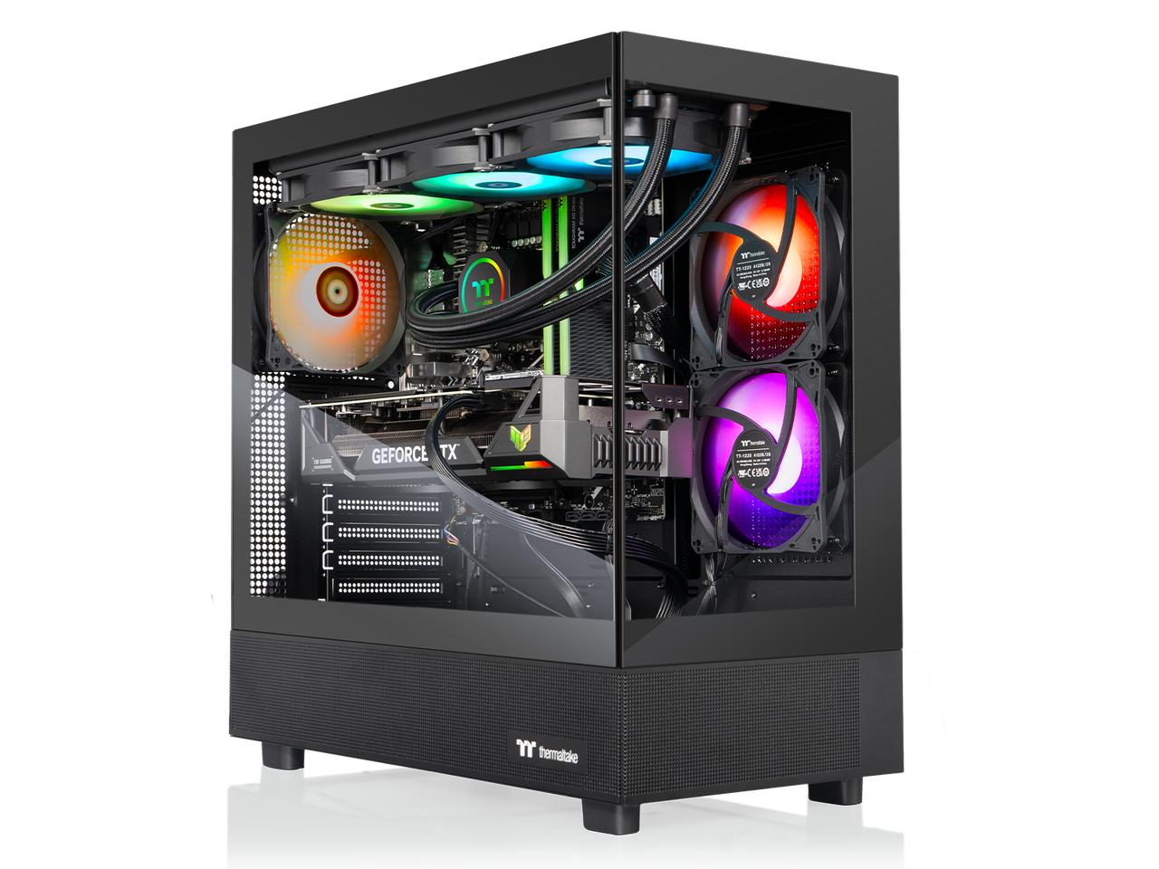 Thermaltake - LCGS View 9870T-270 - AMD Ryzen 7 9800X3D chip - 32GB Memory - 2TB SSD - Black