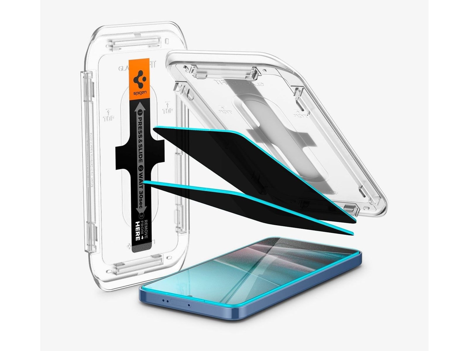 Spigen - GLAS.tR EZ Fit | Privacy - Galaxy S25 Plus - Privacy