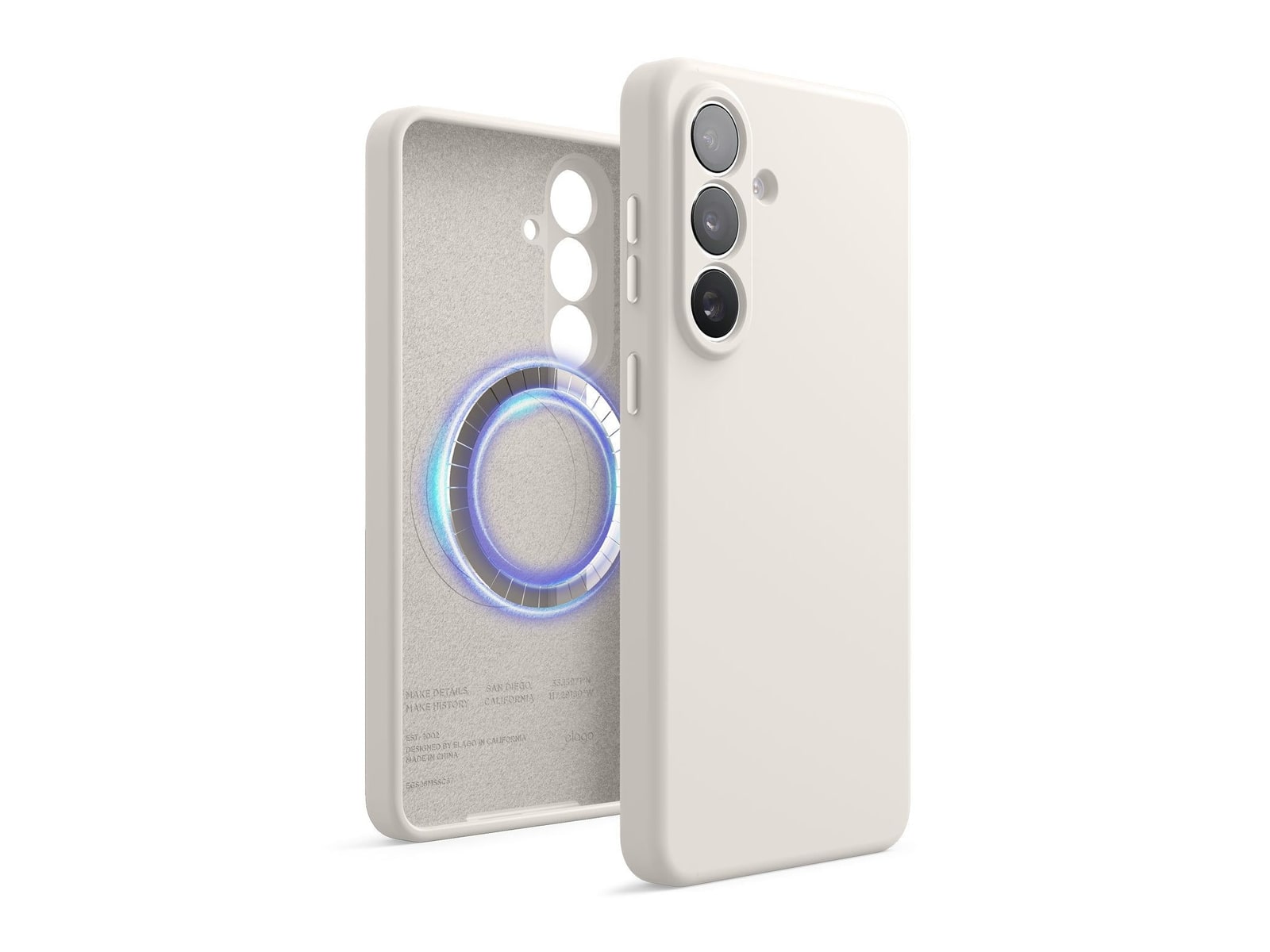 elago - Magnetic Silicone Case Plus - Galaxy S26 Plus - Stone