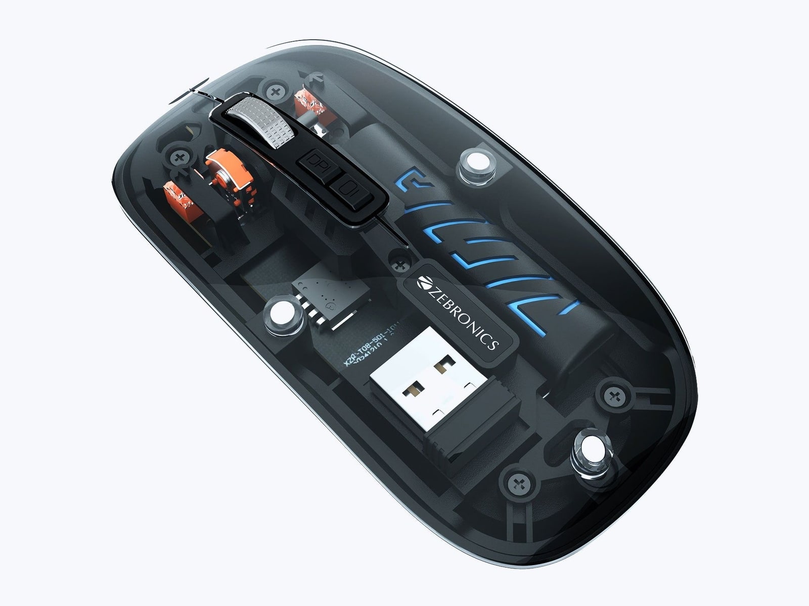 Zebronics - Zeb Glassy 10 Wireless Mice - Black
